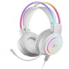 Auriculares Gaming con Micrófono Mars Gaming MHRGBW Jack 3.5 Blanco