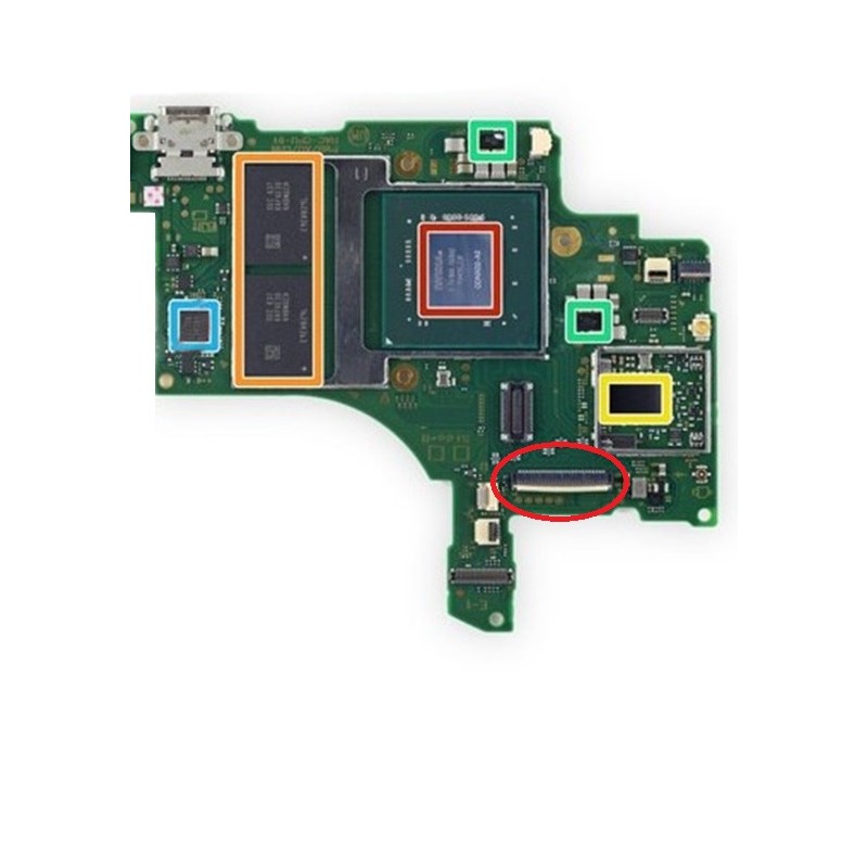 Reparacion Cambio de Conector FPC pantalla LCD Nintendo Switch y Switch Lite