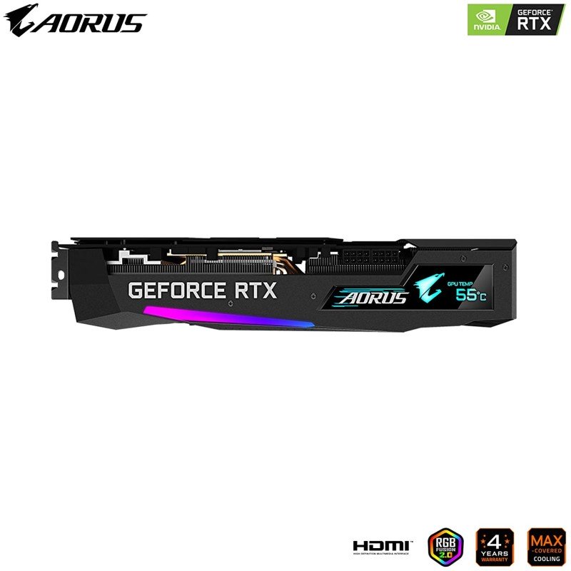 Tarjeta Gráfica Gigabyte AORUS GeForce RTX 3070 MASTER 8G 8GB GDDR6 LHR