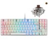 Teclado Gaming Mecánico Mars Gaming MKREVOPROWBRES Blanco 