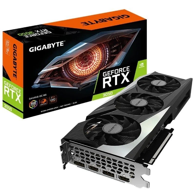 Tarjeta Gráfica Gigabyte RTX 3050 Gaming OC 8GB