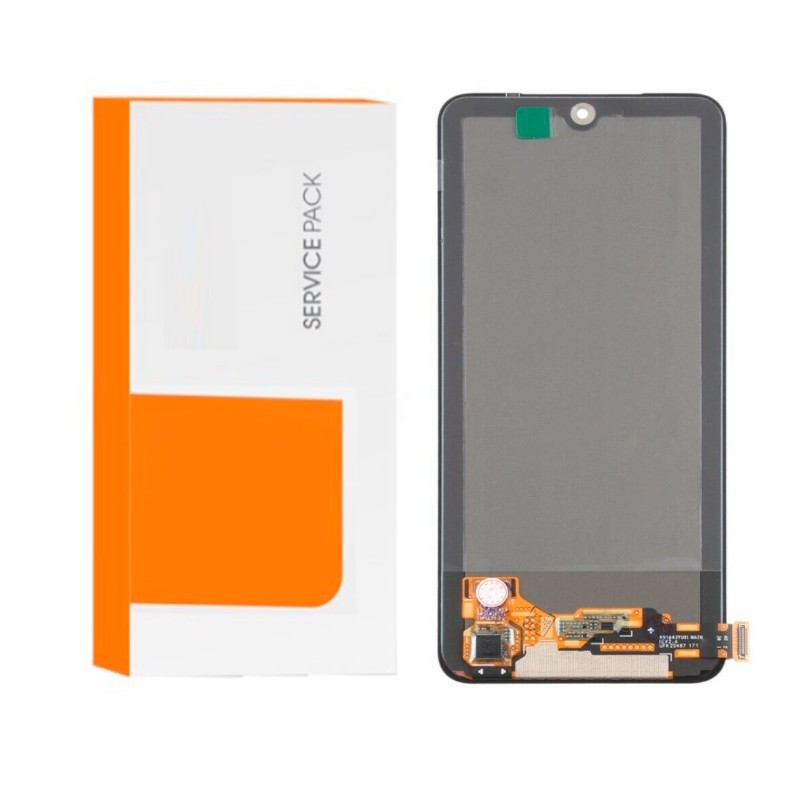 Pantalla completa sin marco para Xiaomi Redmi Note 10 4G/10S negra original(Service Pack)