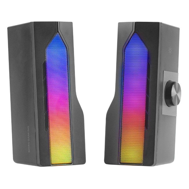 Altavoces con Bluetooth Mars Gaming MSDUO/ 15W/ 2.0/ Negros