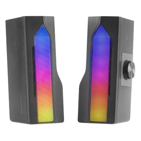 Altavoces con Bluetooth Mars Gaming MSDUO/ 15W/ 2.0/ Negros