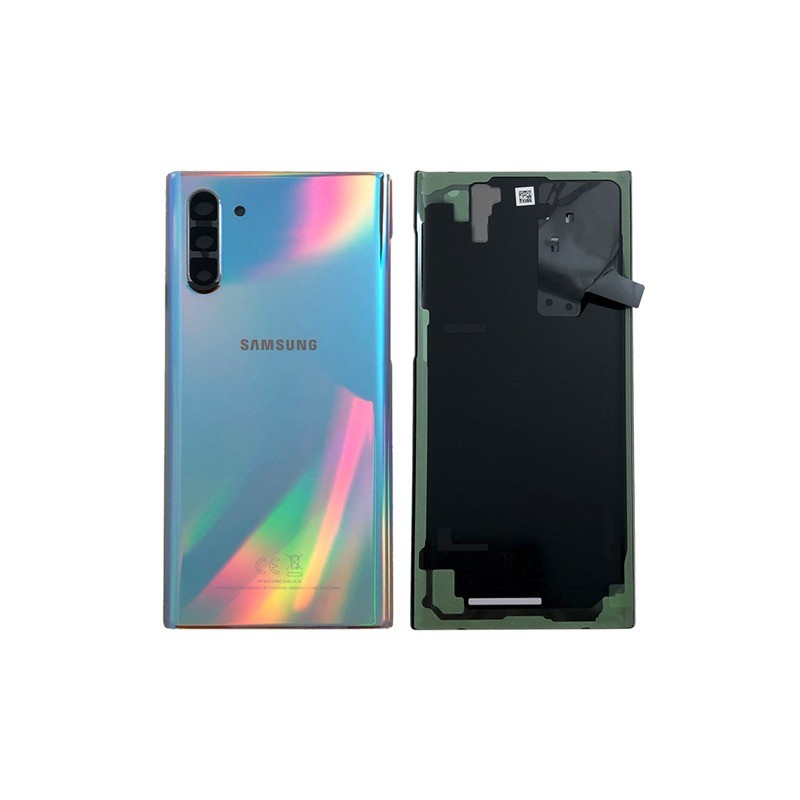 Tapa trasera plateada para Samsung Galaxy Note 10 Plus SM-N975F