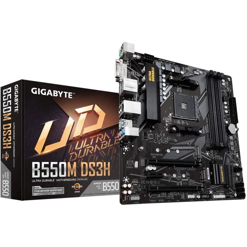 Placa Base AM4 Gigabyte B550M DS3H Sockel AM4