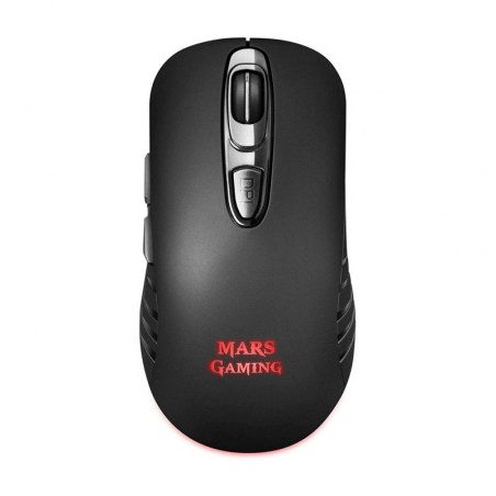Ratón Gaming Inalámbrico Mars Gaming MMW3/ Batería Negro