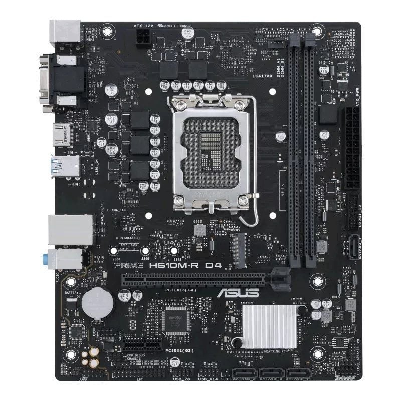 Placa Base Asus Prime H610M-R D4 Socket 1700/ Micro ATX