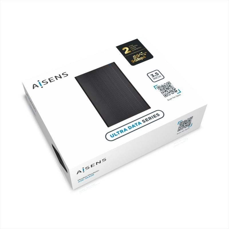 Caja Externa para Disco Duro de 3.5" Aisens ASE-3532B/ USB 3.1