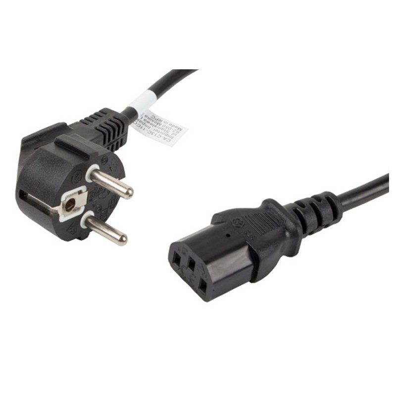 Cable Alimentación Forma 8 Aisens A132-0599/ CEE7/16 Macho - C7 Hembra/ 3m/ Negro
