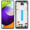 Pantalla completa con marco para Samsung Galaxy A52 A525F/A52 5G A526B plata original