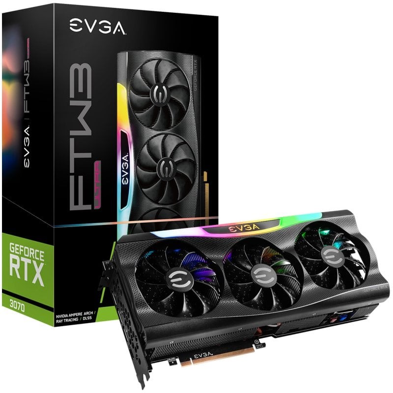Tarjeta Gráfica EVGA GeForce RTX 3070 FTW3 ULTRA 8GB GDDR6 (Reacondicionando)