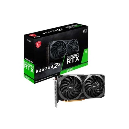 Tarjeta Gráfica MSI GeForce  RTX 3050 VENTUS 2X 8GB OCV1