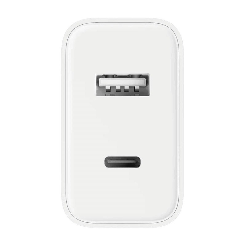 Cargador PD 2 Puertos USB/USB-C 35W Blanco	