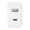 Cargador PD 2 Puertos USB/USB-C 35W Blanco	