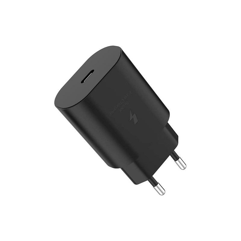 Cargador PD 2 Puertos USB-C Sin Cable 25W Negro