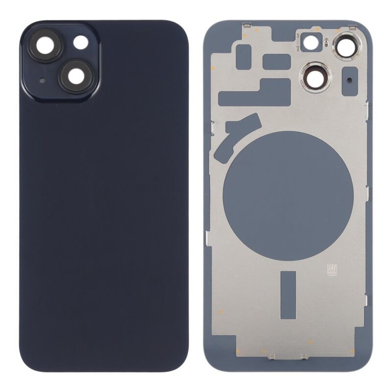 Tapa trasera con soporte tallada en frío integrado para iPhone 14 negra