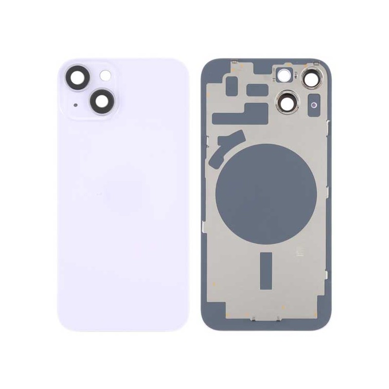Tapa trasera con soporte para iPhone 14 purpura